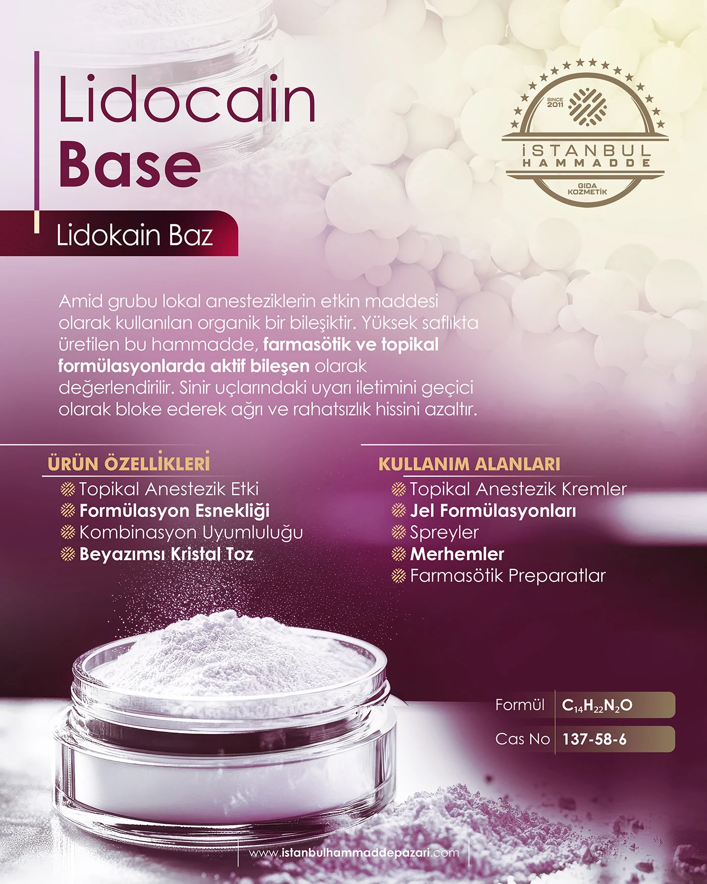 Lidocaine BASE